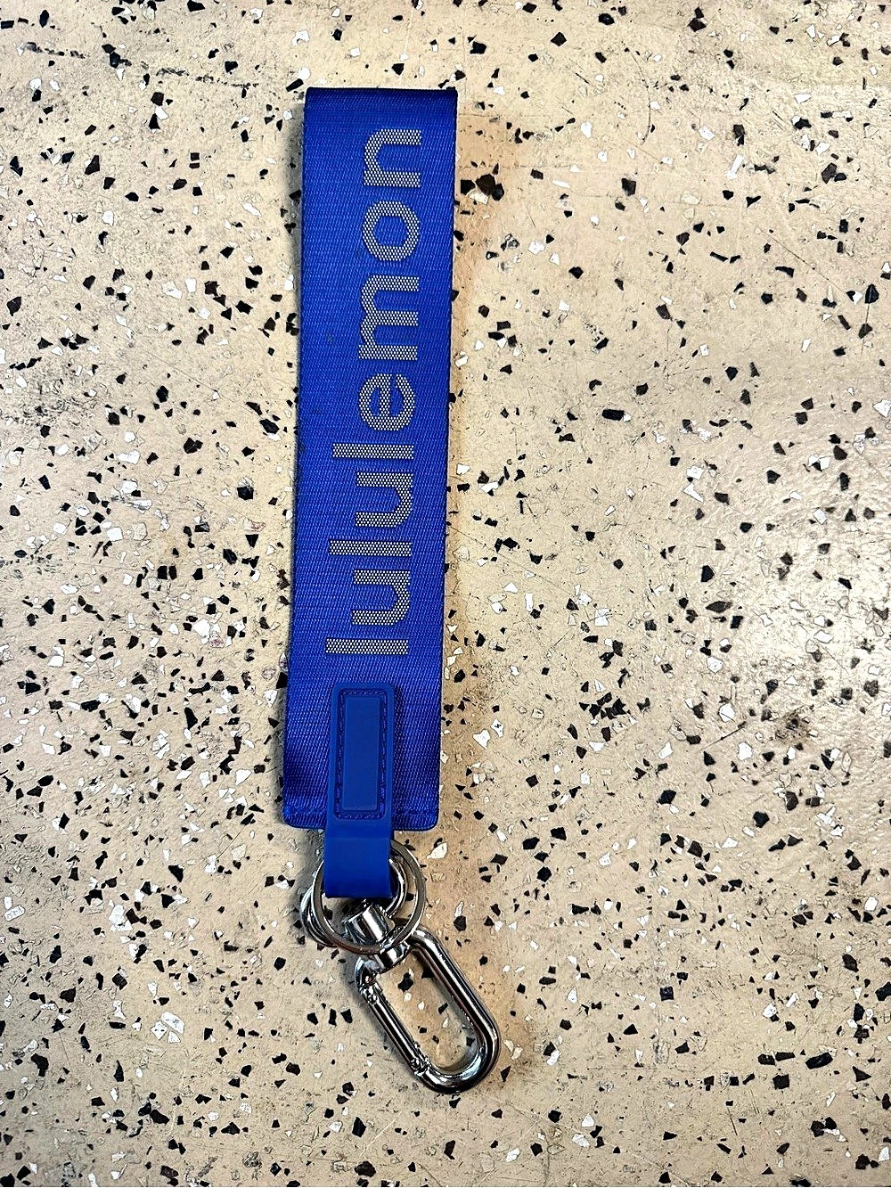 lululemon Never Lost Keychain Blue